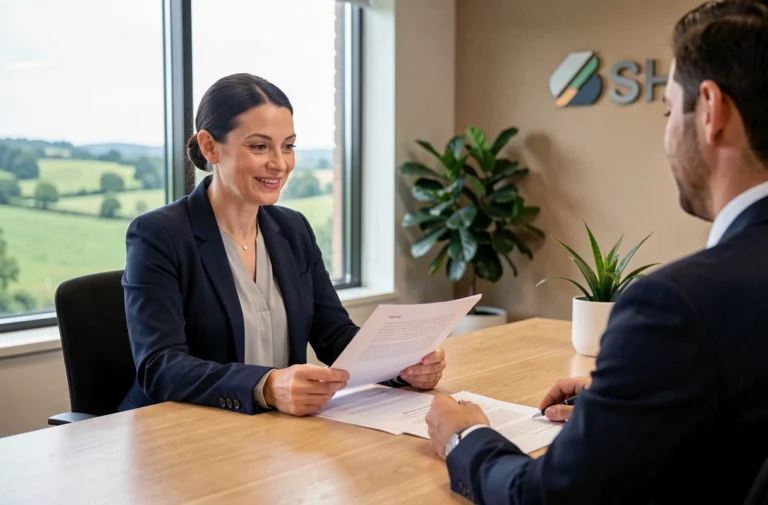 Entretien de recrutement professionnel dans les bureaux de l'OHS Flavigny en Lorraine, avec une responsable RH et un candidat